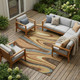10' X 14' Gold And Copper Abstract Washable Indoor Outdoor Area Rug