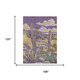 10' X 14' Purple And Plum Trees Washable Indoor Outdoor Area Rug