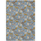 3' X 5' Denim Blue And Beige Horse Washable Indoor Outdoor Area Rug