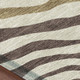 8' X 10' Brown And Beige Zebra Print Washable Indoor Outdoor Area Rug