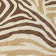 10' X 14' Brown And Beige Zebra Print Washable Indoor Outdoor Area Rug