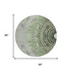 8' Green And Olive Green Round Geometric Washable Indoor Outdoor Area Rug