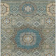 5' X 8' Green And Teal Blue Oriental Washable Indoor Outdoor Area Rug