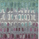 9' X 12' Teal Blue And Gray Geometric Washable Indoor Outdoor Area Rug