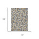 9' X 12' Gray And Beige Abstract Washable Indoor Outdoor Area Rug