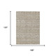 10' X 14' Khaki And Beige Abstract Washable Indoor Outdoor Area Rug