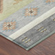 3' X 5' Gray And Green Southwestern Washable Indoor Outdoor Area Rug