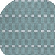 8' Teal Blue And Sky Blue Round Geometric Washable Indoor Outdoor Area Rug