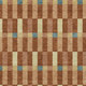 5' X 8' Orange And Teal Blue Geometric Washable Indoor Outdoor Area Rug