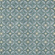 5' X 8' Teal Blue And Sky Blue Geometric Washable Indoor Outdoor Area Rug