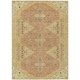 8' X 10' Gold And Wheat Geometric Washable Indoor Outdoor Area Rug