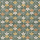 9' X 12' Green And Copper Geometric Washable Indoor Outdoor Area Rug