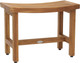 18" X 24" Brown Teak Rectangular Shower Bench