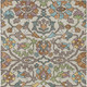 3' X 5' Beige And Orange Floral Washable Indoor Outdoor Area Rug