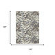 5' X 8' Beige And Gray Horse Washable Indoor Outdoor Area Rug