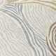 8' Ivory And Beige Round Ikat Washable Indoor Outdoor Area Rug