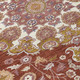 10' X 14' Burgundy And Red Damask Washable Indoor Outdoor Area Rug