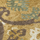 9' X 12' Gold And Brown Ikat Washable Indoor Outdoor Area Rug