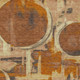 10' X 14' Orange And Copper Abstract Washable Indoor Outdoor Area Rug