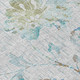 9' X 12' Silver And Gray Floral Washable Indoor Outdoor Area Rug