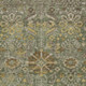 3' X 5' Olive Green And Green Damask Washable Indoor Outdoor Area Rug