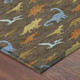 9' X 12' Chocolate And Brown Geometric Washable Indoor Outdoor Area Rug