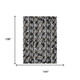 9' X 12' Black And Graphite Geometric Washable Indoor Outdoor Area Rug
