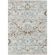 5' X 8' Ivory And Linen Cactus Washable Indoor Outdoor Area Rug