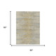 5' X 8' Ivory And Beige Abstract Washable Indoor Outdoor Area Rug