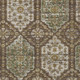 10' X 14' Chocolate And Brown Damask Washable Indoor Outdoor Area Rug