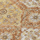 10' X 14' Copper And Orange Damask Washable Indoor Outdoor Area Rug