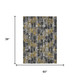 3' X 5' Black And Graphite Geometric Washable Indoor Outdoor Area Rug