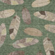 9' X 12' Green And Ivory Botanical Leaves Washable Indoor Outdoor Area Rug