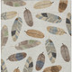 8' X 10' Linen And Ivory Botanical Leaves Washable Indoor Outdoor Area Rug