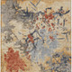 3' X 5' Wheat And Beige Abstract Washable Indoor Outdoor Area Rug