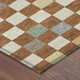 8' X 10' Orange And Gold Geometric Washable Indoor Outdoor Area Rug