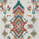 3' X 5' Ivory And Coral Tribal Washable Indoor Outdoor Area Rug
