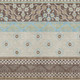 3' X 5' Chocolate And Green Striped Washable Indoor Outdoor Area Rug