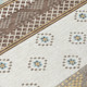 8' X 10' Chocolate And Green Striped Washable Indoor Outdoor Area Rug