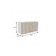 39" Oak Wood Wall Mounted Accent Cabinet With Two Doors