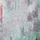 9' X 12' Sky Blue And Mauve Abstract Washable Indoor Outdoor Area Rug