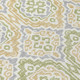 9' X 12' Green And Denim Blue Tribal Washable Indoor Outdoor Area Rug