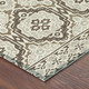 10' X 14' Coffee And Gray Tribal Washable Indoor Outdoor Area Rug