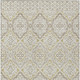 3' X 5' Ivory And Denim Blue Tribal Washable Indoor Outdoor Area Rug