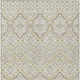 10' X 14' Ivory And Denim Blue Tribal Washable Indoor Outdoor Area Rug
