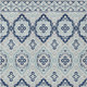 8' X 10' Navy Blue And Aqua Tribal Washable Indoor Outdoor Area Rug