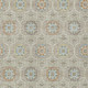 5' X 8' Beige And Brown Floral Medallion Washable Indoor Outdoor Area Rug