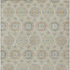 10' X 14' Beige And Brown Floral Medallion Washable Indoor Outdoor Area Rug