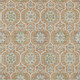 5' X 8' Copper And Beige Floral Medallion Washable Indoor Outdoor Area Rug