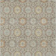 3' X 5' Taupe And Ivory Floral Medallion Washable Indoor Outdoor Area Rug